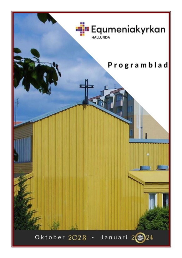 Programblad oktober 2023 - januari 2024 Equmeniakyrkan Hallunda